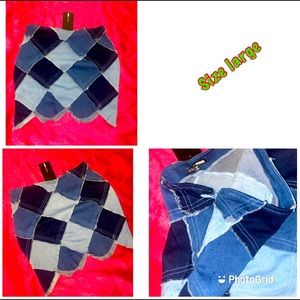 Fashion nova high waisted denim skirt